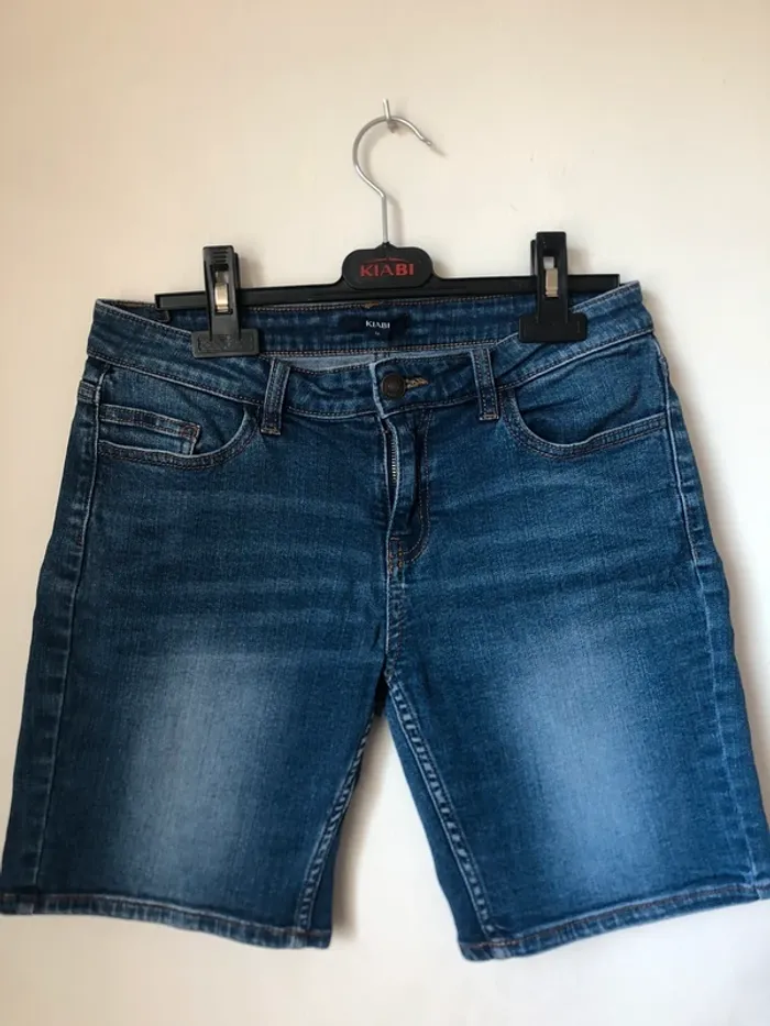 Bermuda jean elastane