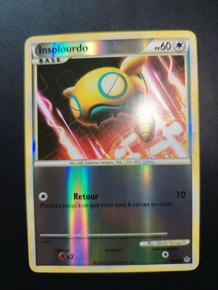 Carte pokémon Insolourdo 29/95 - reverse - photo numéro 3