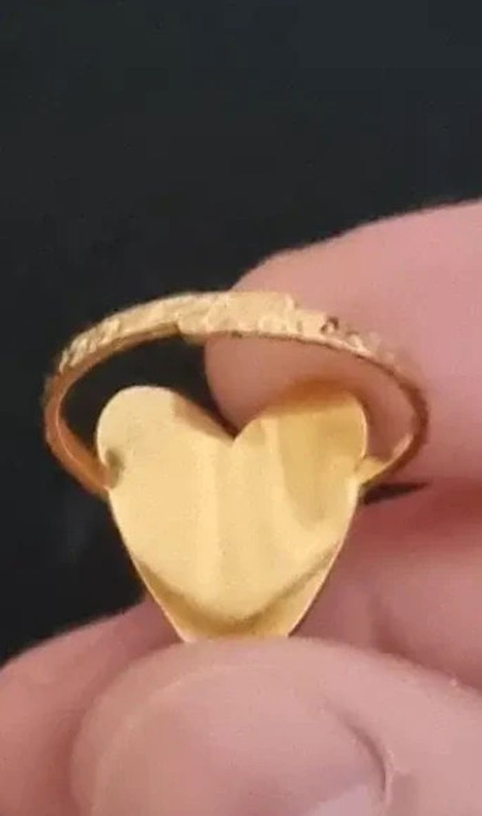 Bague doré acier inoxydable - photo numéro 3