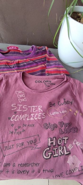 Lot 2 tee-shirts 3 ans