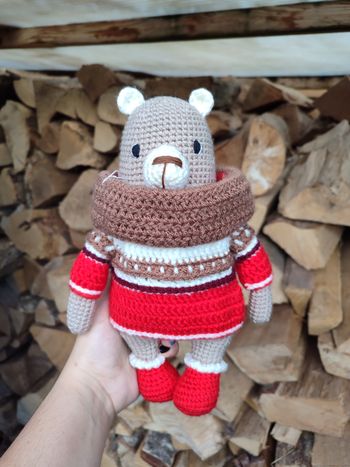 Brioche – Ours polaire cocoon au crochet 🤎