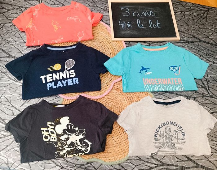 Lot de 5 t-shirts courtes manches