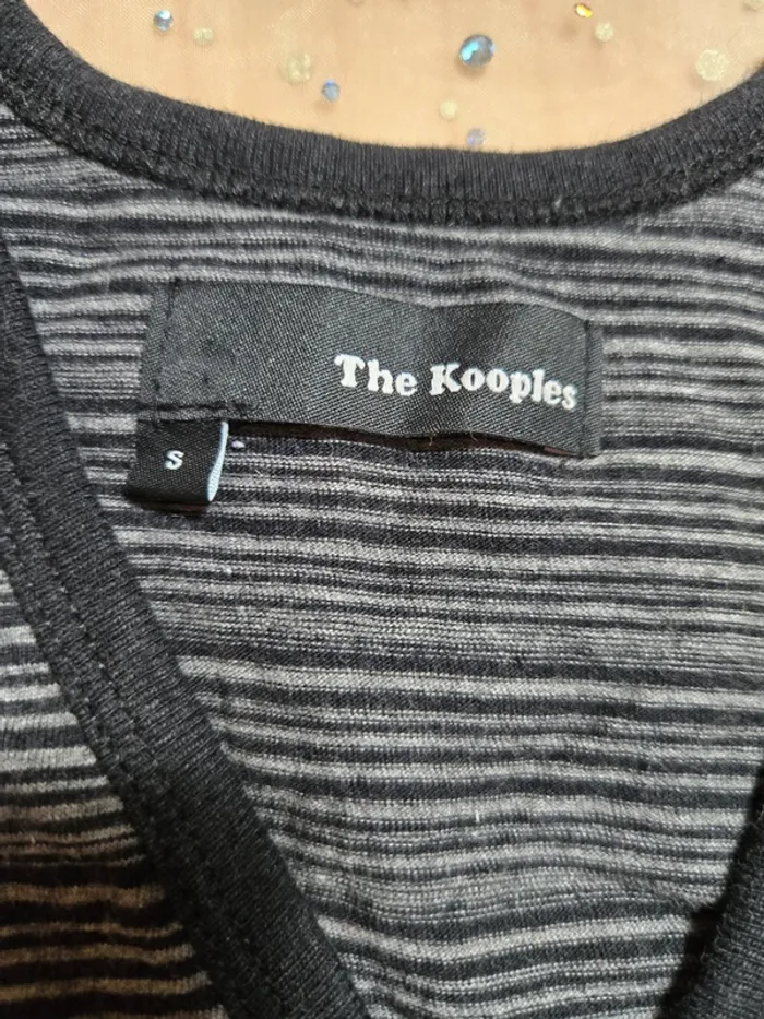 Tshirt rayé noir & gris The Kooples - photo numéro 2