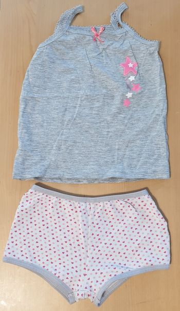 T-shirt à bretelles + shorty Vertbaudet