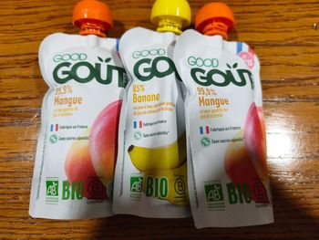 Lot de 3  good goût mangue et banane 