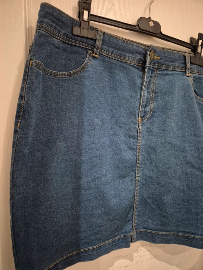 Jupe en jeans taille 44 - photo numéro 4