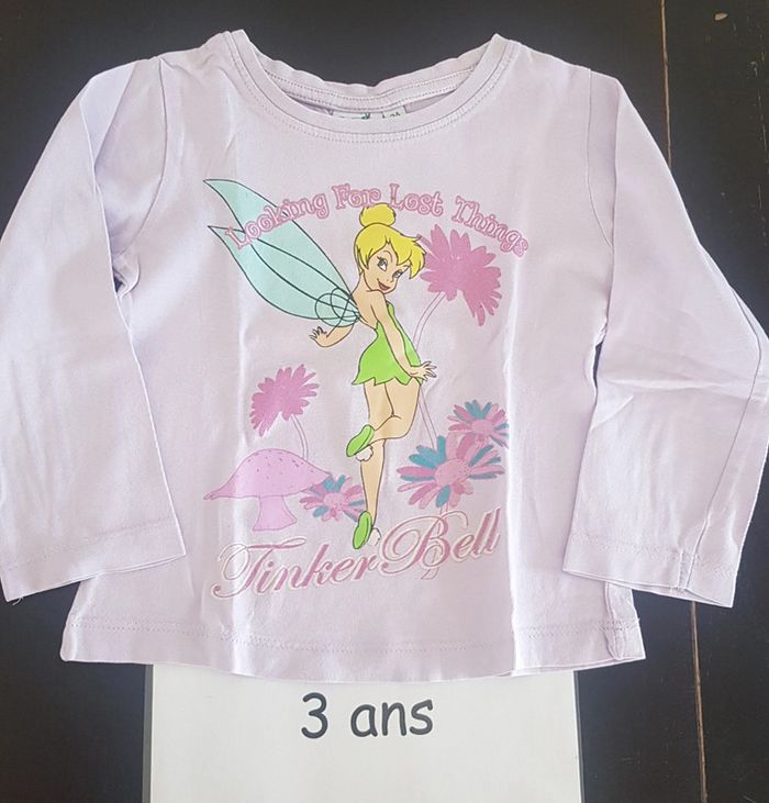 T-shirt ml Clochette Disney 3 ans