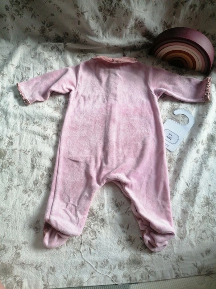 Pijama velour aubisou 3 mois - photo numéro 4