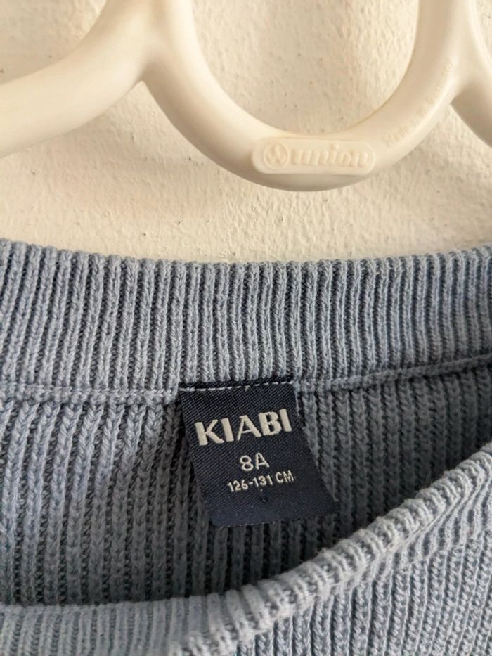 Pull rayé marinière bleu et blanc 8 ans Kiabi - photo numéro 2