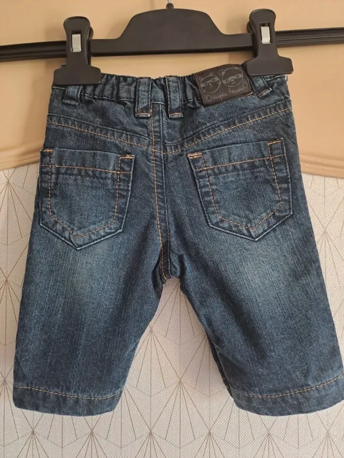 Pantalon jean bébé garçon 1 mois kitchoun comme neuf - photo numéro 6