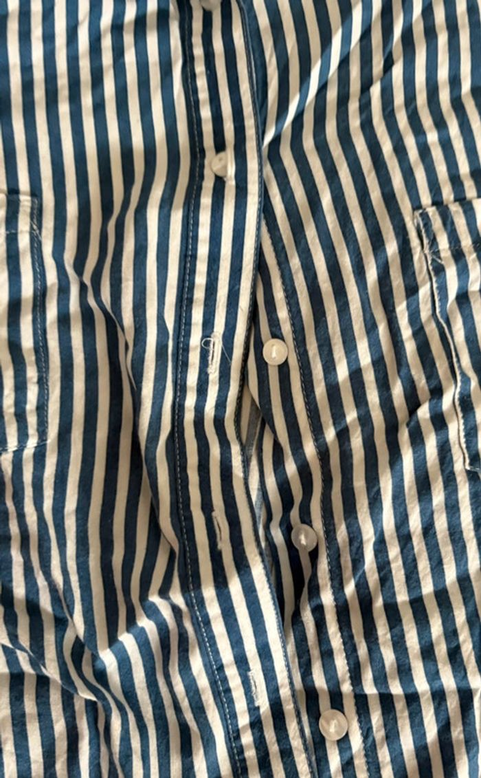 Chemisier bleu et blanc - photo numéro 3
