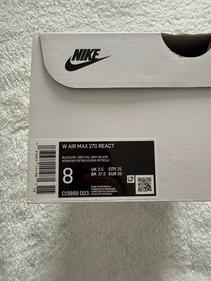 Nike Air Max 270 React - Noir / Gris pétrole - photo numéro 6