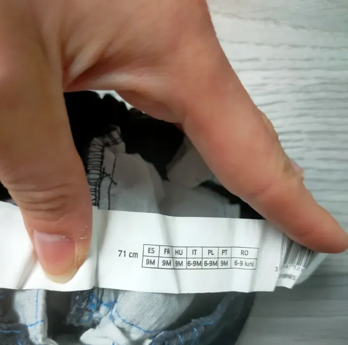 Pantacourt bleu brut bébé garçon 9 mois In Extenso - photo numéro 5