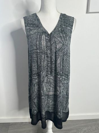 Robe zébrée noire et blanche M&S Mode T44 XXL