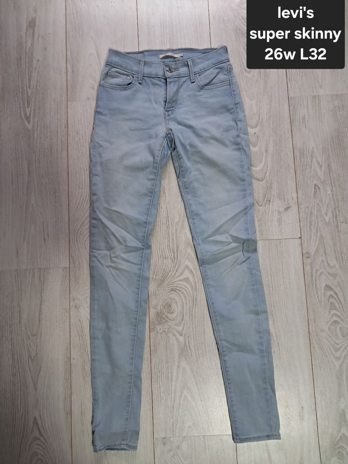 Jeans levi's super skinny 710 26w L32