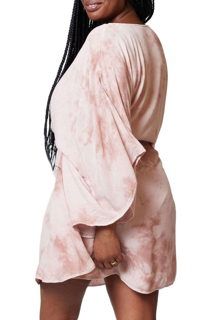 Robe plage Etam rose tie & dye – tunique bohème – taille S neuve - photo numéro 2