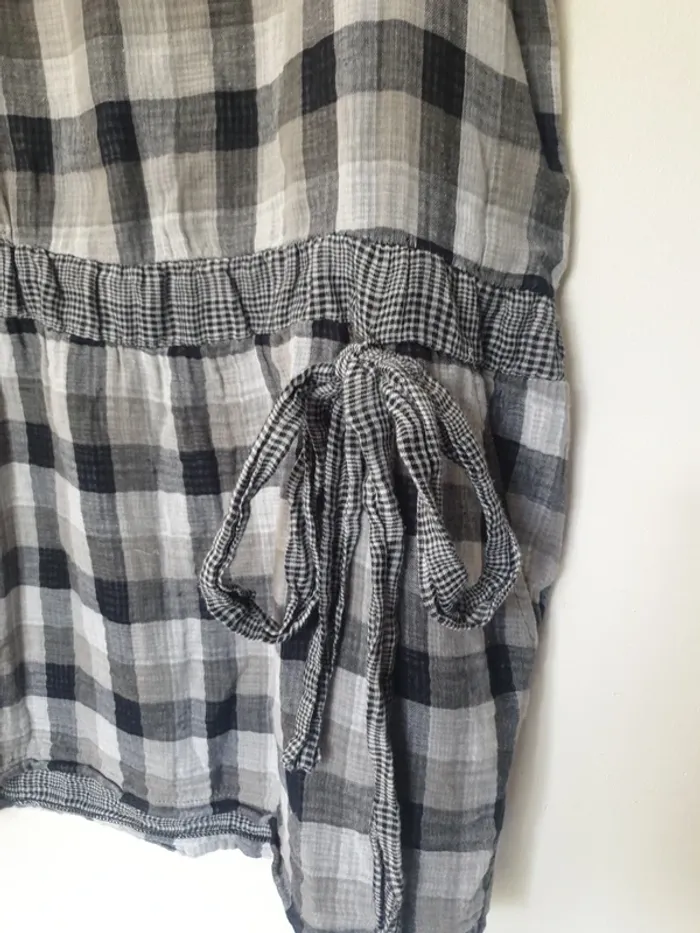 Tunique blouse à carreaux A1275 - photo numéro 2