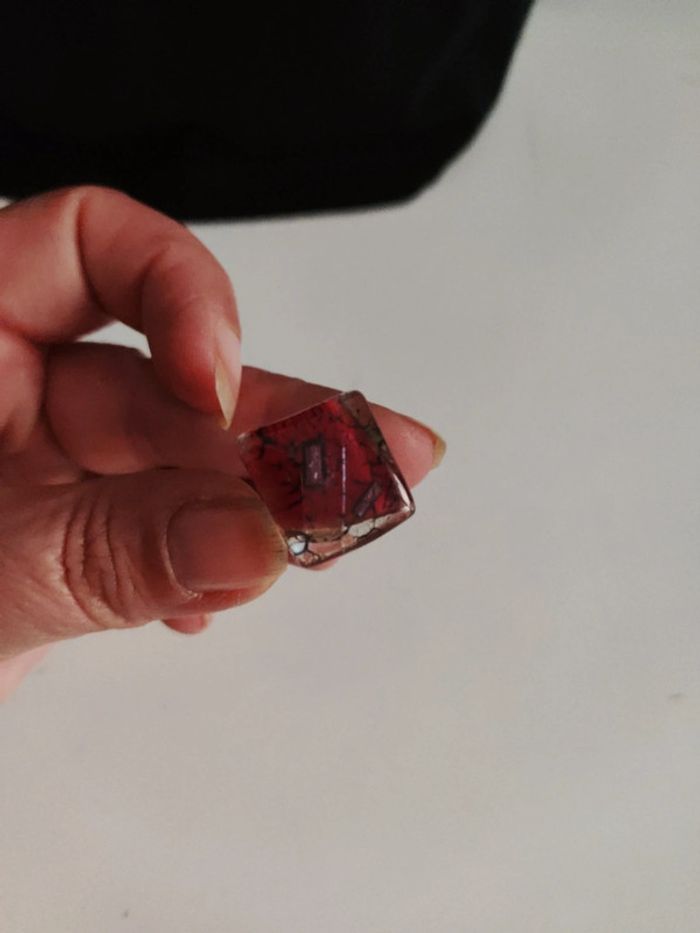 Bague en verre ajustable - photo numéro 5