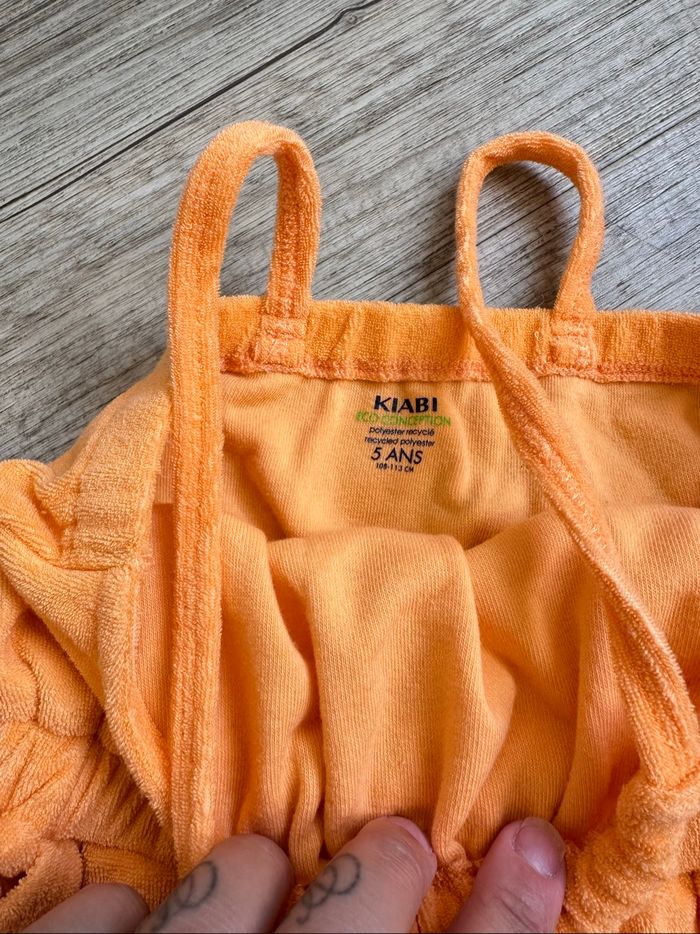Combishort orange en éponge kiabi fille 5 ans - photo numéro 3