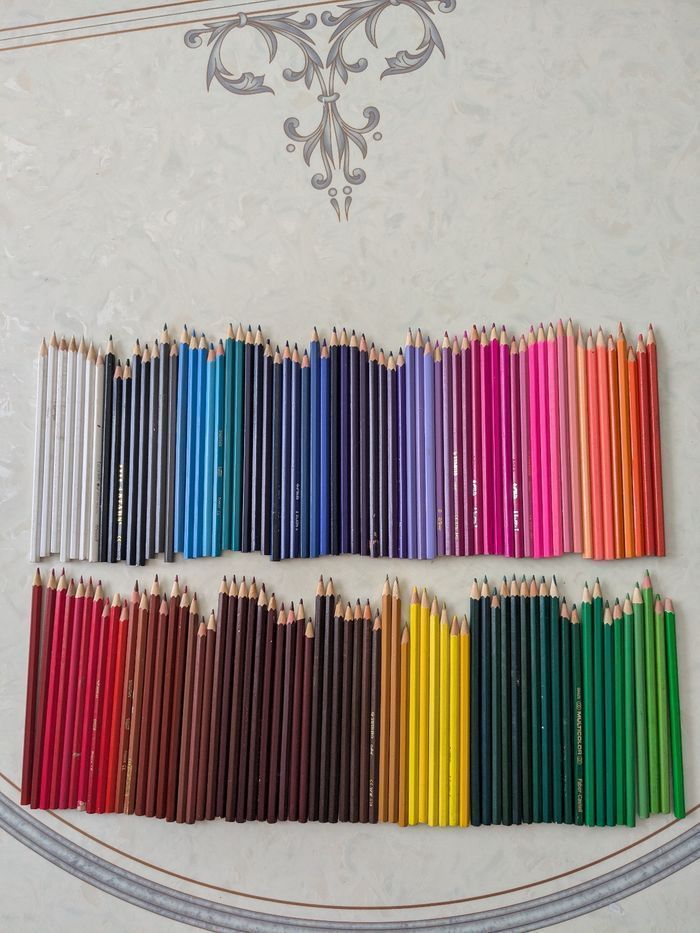 Lot de 126 crayons de couleur. - photo numéro 3
