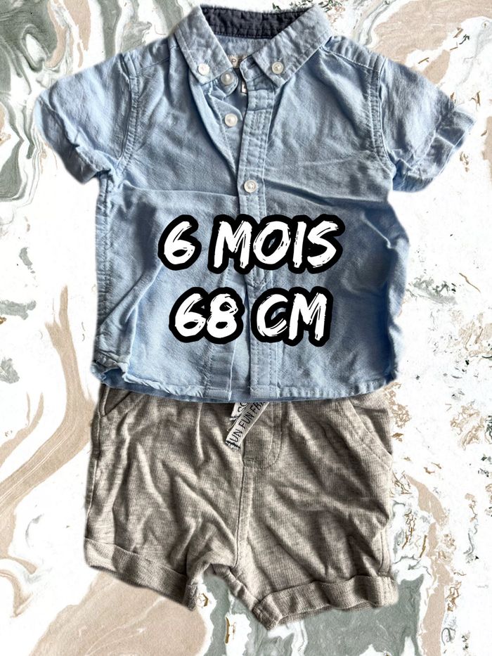 Lot chemise primark et short orchestra 6 mois
