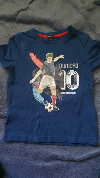 Tee-shirt foot fille garçon 6 ans