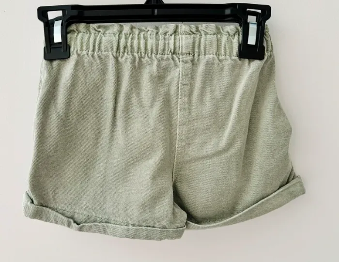 Short jean 4 ans taille élastique très bon état vert Lulu Castagnette - photo numéro 5
