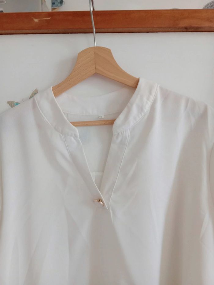 Blouse femme XL blanc cassé c21 - photo numéro 14