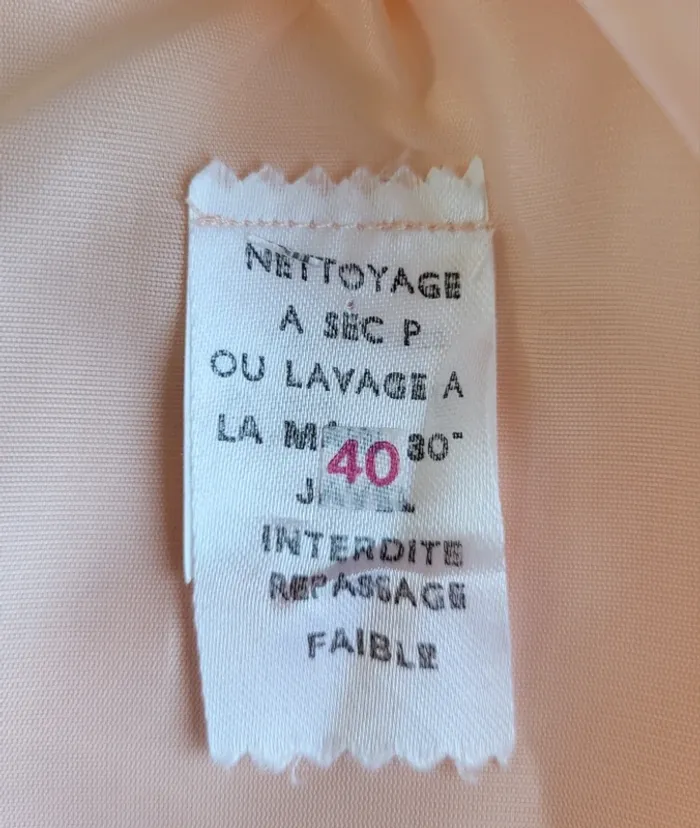 Robe de bal ou de cérémonie rose pâle Taille 40 Fabriquée en France - photo numéro 14