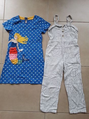 Lot 2 tenues été fille 10 ans BE