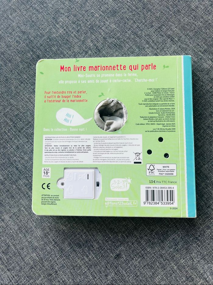 Livre bébé sonore marionnette qui parle Cherche-moi ! 18mois+ - photo numéro 3