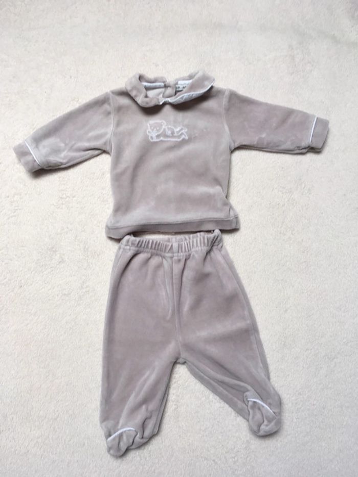 Pyjama velours 2 pieces