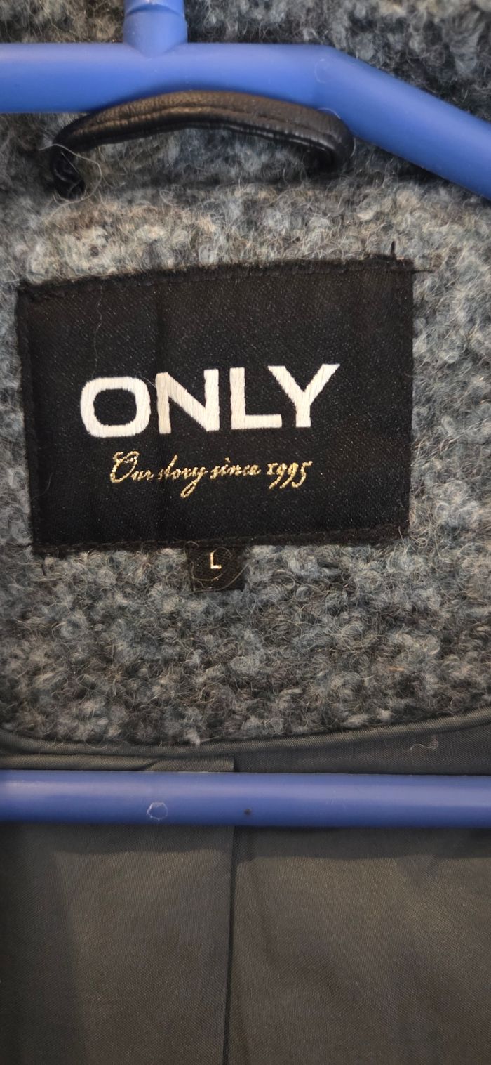 Manteau ONLY “Sedona” T.40/42 (L) – Gris bouclé chaud & doux – Capuche cocoon 💫 - photo numéro 7