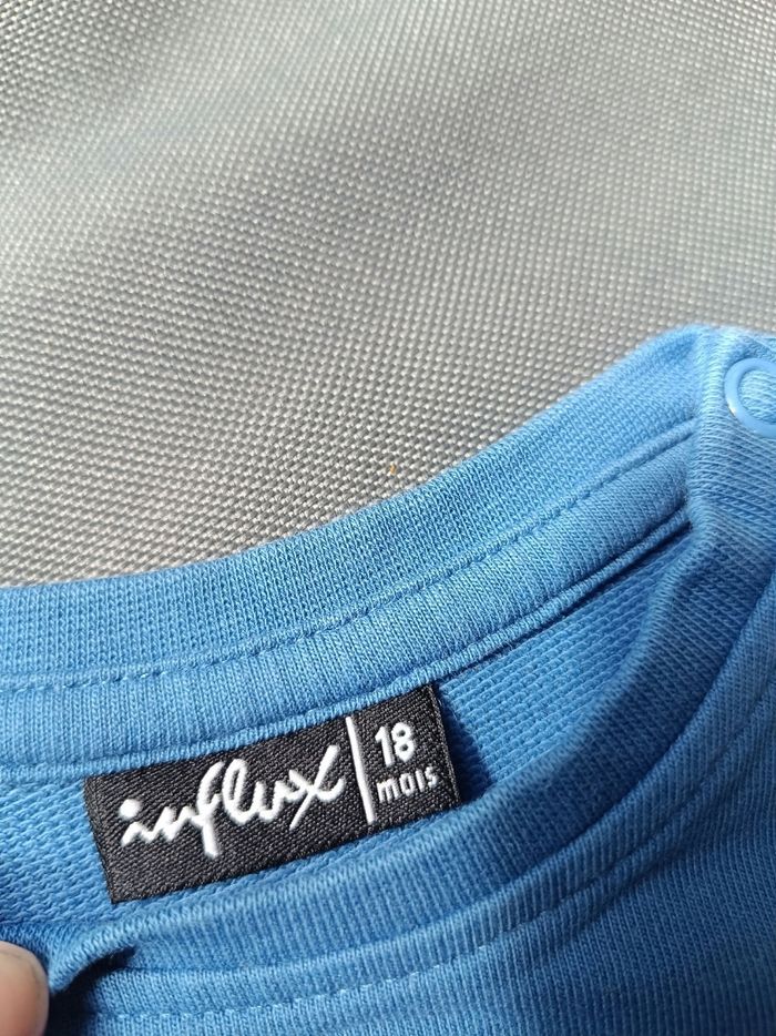 Sweat bleu motif jungle 🦕 Taille 18 mois - photo numéro 3
