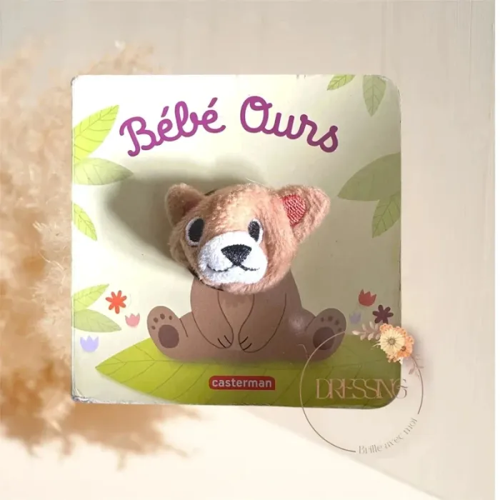 Livre bébé petit ours - mes livres marionnettes