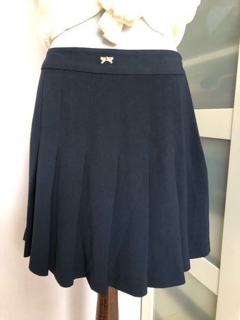Jupe bleu marine plissée