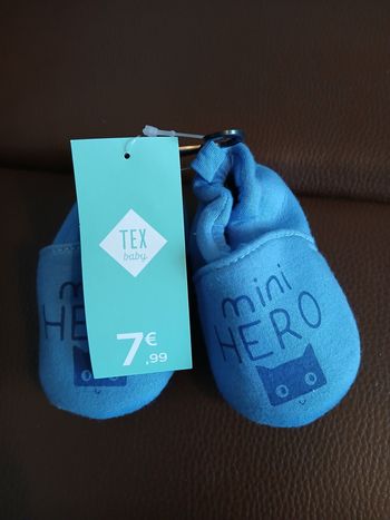 chaussons chaussures bebe souple 20/21 garcon