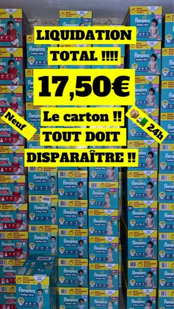 Couches Pampers 17,50€ !! 