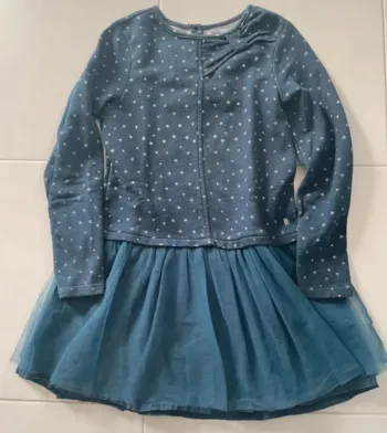 Robe manches longues motif étoile
