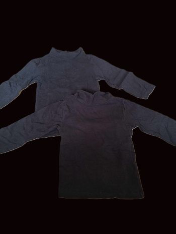 Lot 2 t-shirts manches longues col roulé Kiabi 12 mois