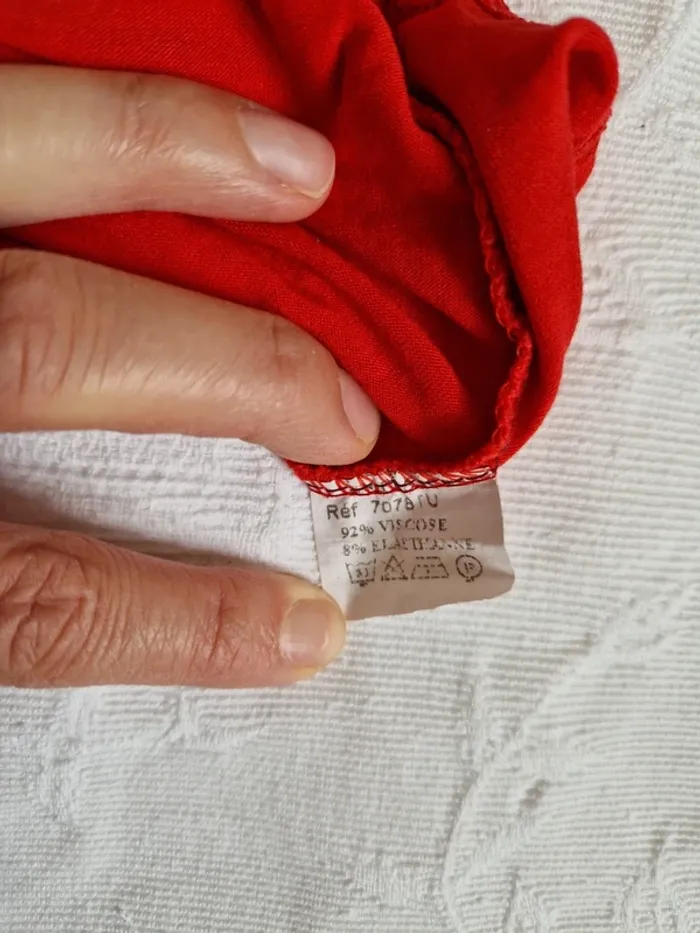 Top bustier rouge - photo numéro 4