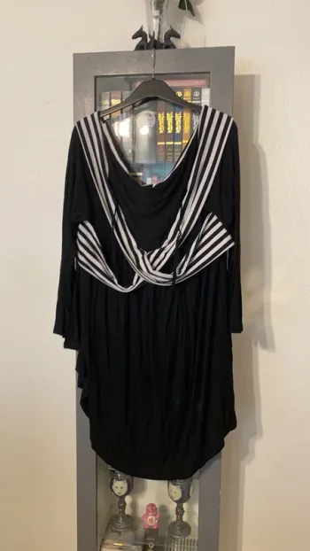 tunique noir blanche Rosegal taille 56