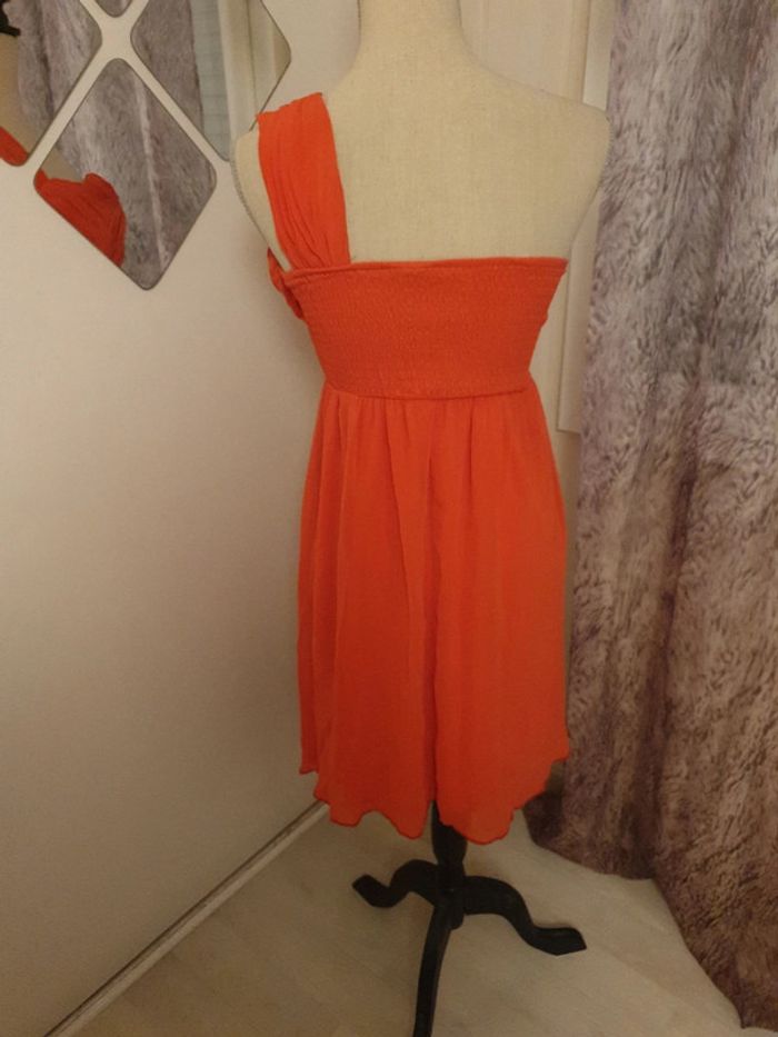 Robe cocktail corail - photo numéro 4