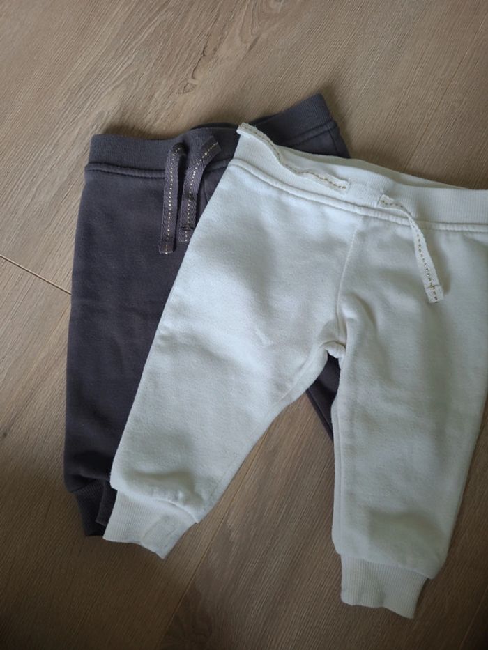 Lot 2 pantalons de jogging 3/6mois 68cm