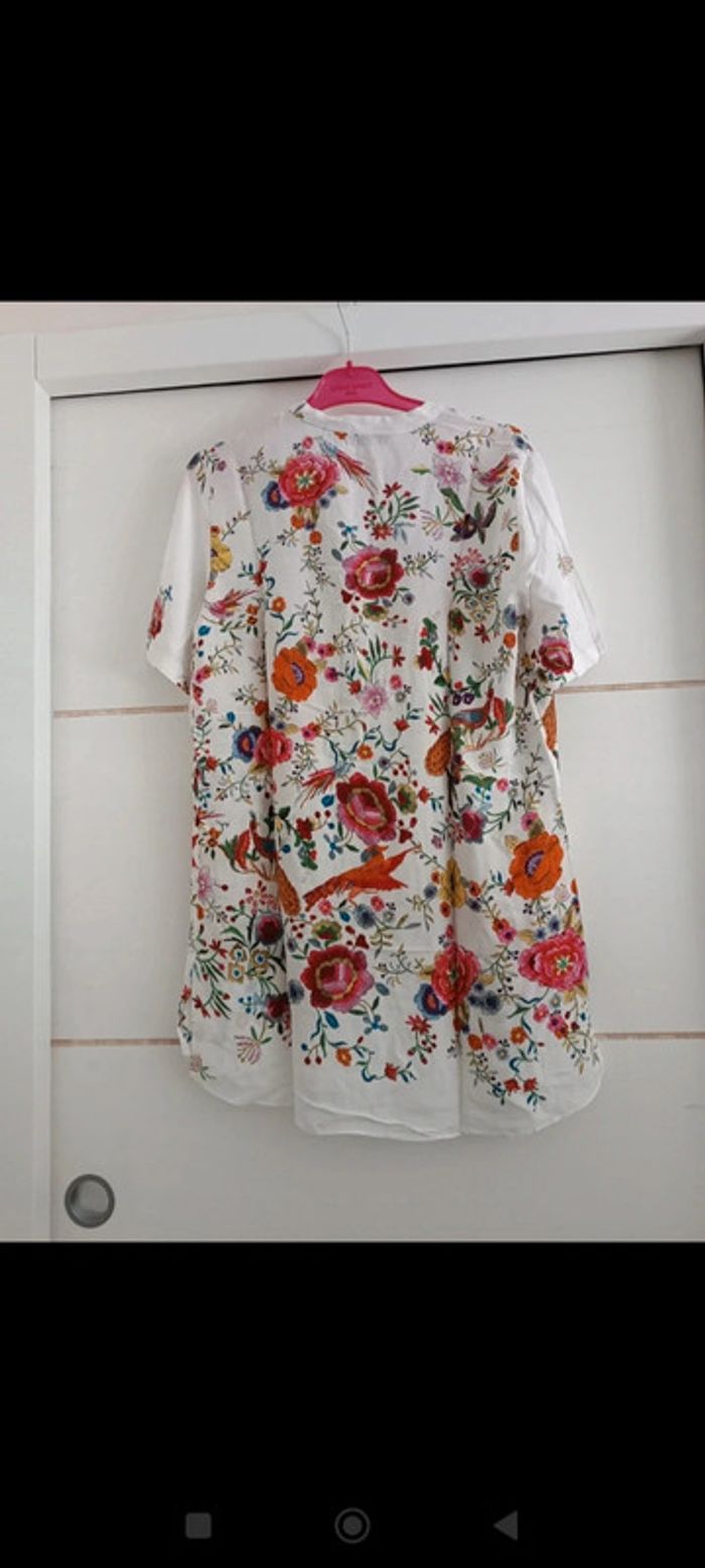 Blouse fleurie Zara femme taille M - photo numéro 5