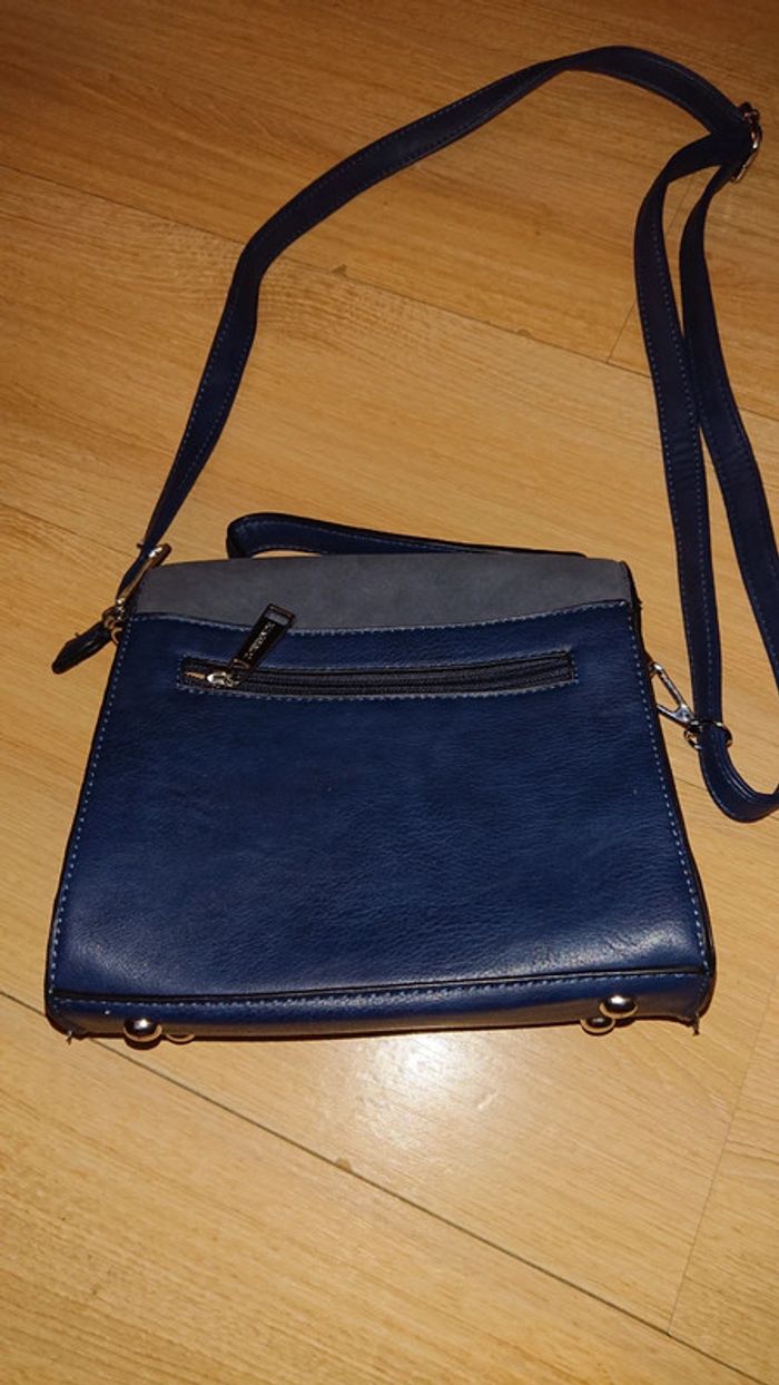 Sac bandoulière bleu marine - photo numéro 2