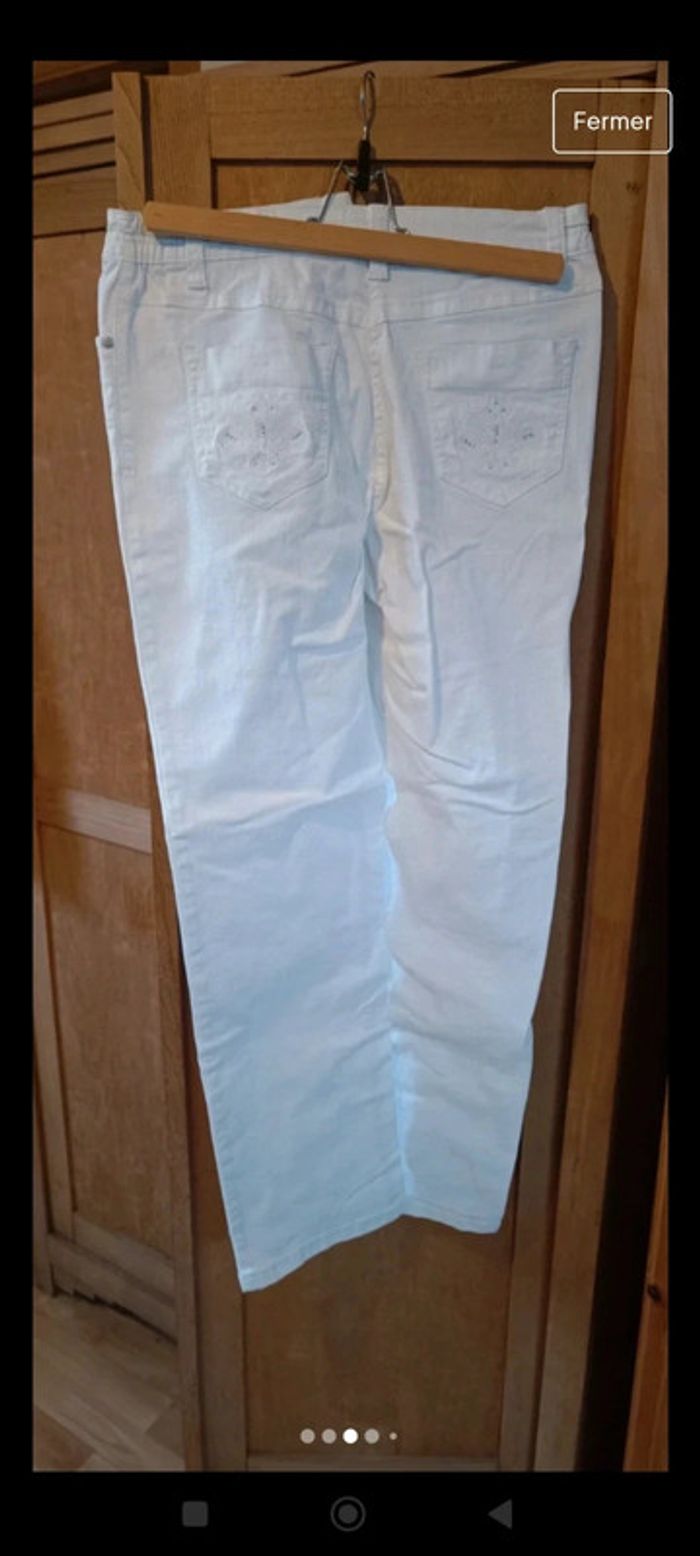 Pantalon blanc 40 - photo numéro 3