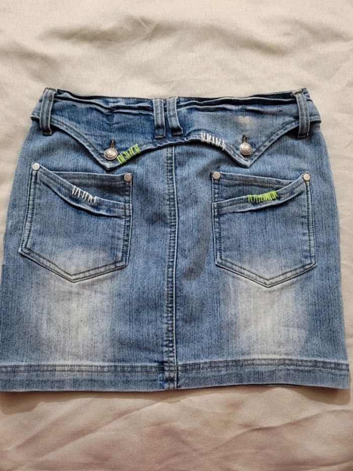 Mini jupe en jean, miss chic, taille 36 - photo numéro 5