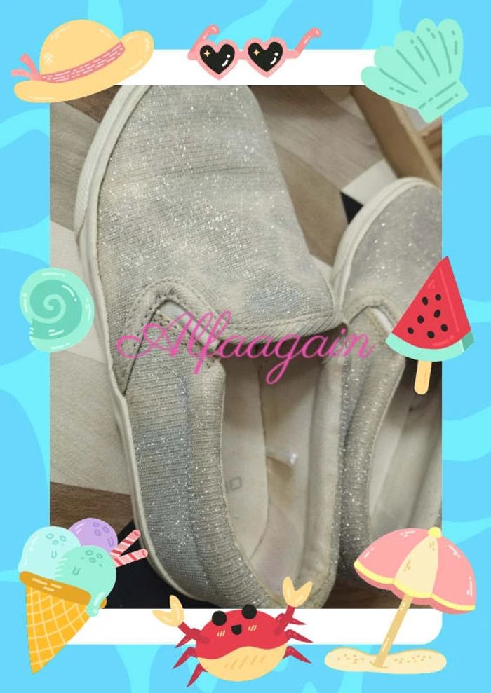 Baskets Okaïdi argentées 31 - photo numéro 8