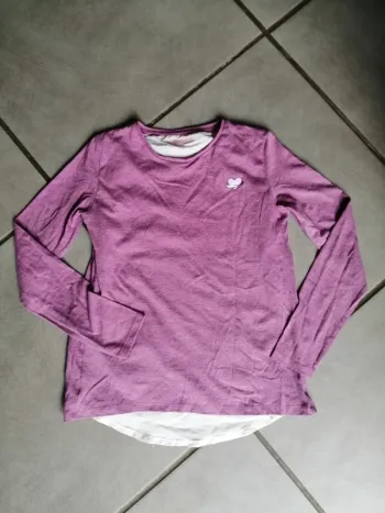 T-shirt manche longue 2en1